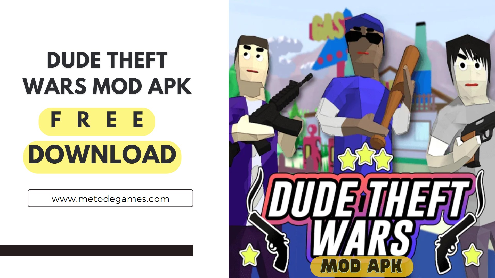 Download Dude Theft Wars Mod Apk Terbaru (Unlimited Money ...